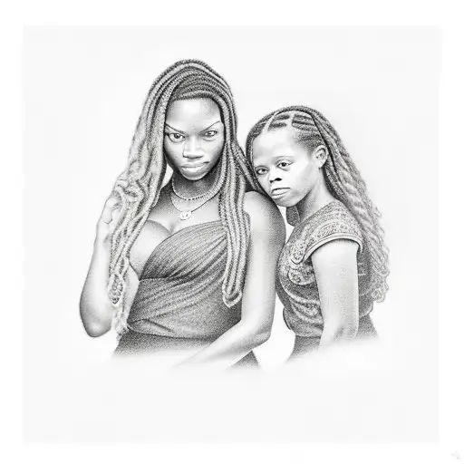 Black Single Mom And Daughter