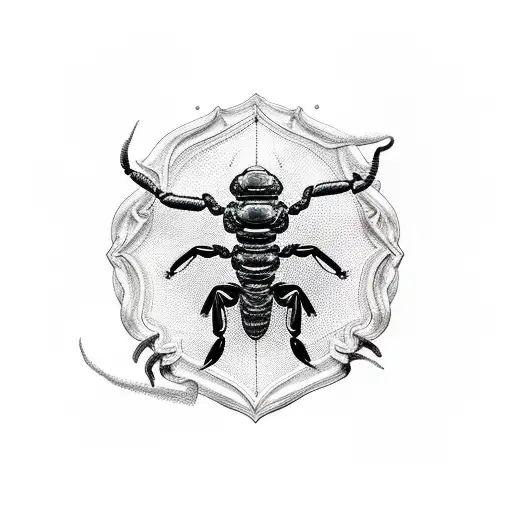 Scorpion With Roman Numerals