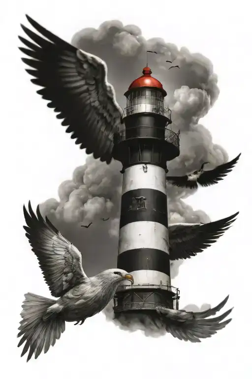 Lighthouse Wings Wrapped Round