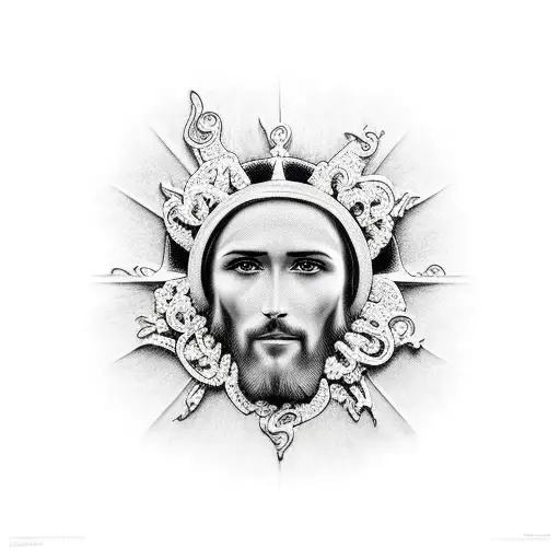 Jesus Com Maos Rezando