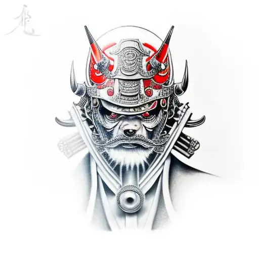 4K Realistic Red Samurai