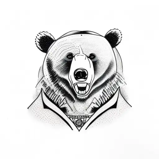 Bear Drinking A Beer