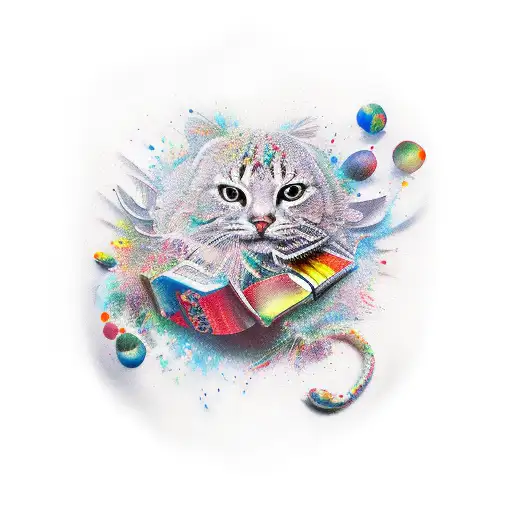 Book With Colour Emerging Representing Imagination