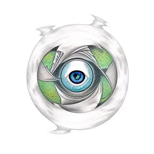 Design A Tattoo That Incorporates A Planet As The Eye Of A Mythological Creature