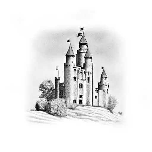 A Little Castle Of Suffolk On A Hill