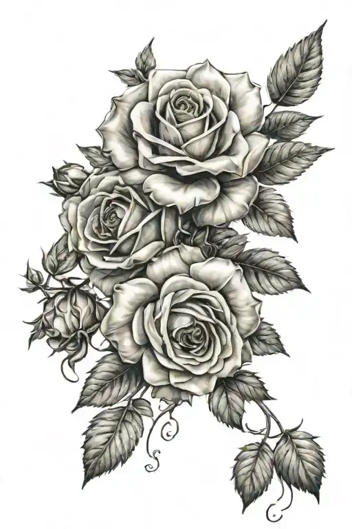 A Bougette Of Italian Herbs Surounded By A Rose Intertwined