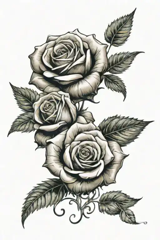 A Bouqette Of Italian Herbs Spiralled By A Rose Wrapped