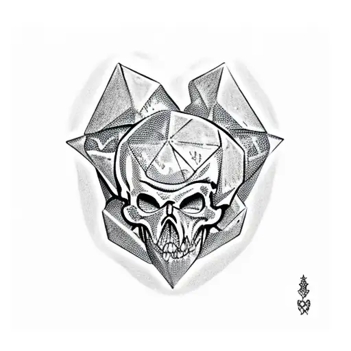 Dragon Breaking A Skull With D&d Dice