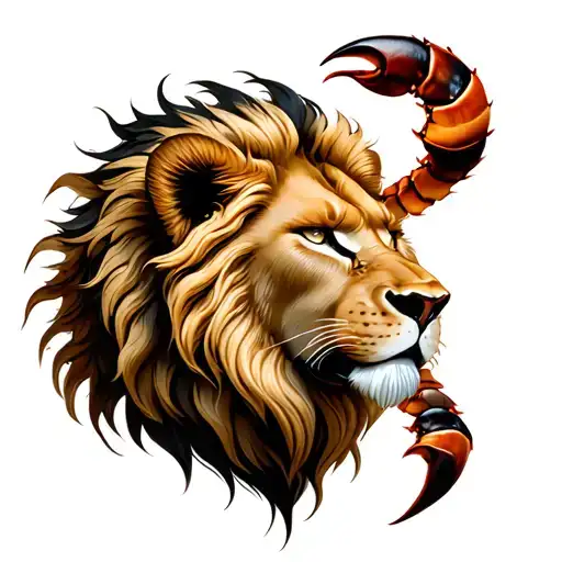 Lion Head Scorpio Body Made