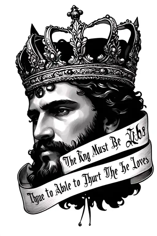 The Crown Where The Mexican Style Says The Text Of The King Must Be Able To Hurt Those He Loves