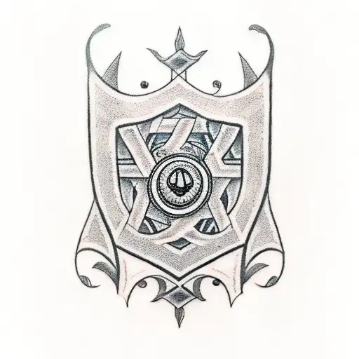 Design A Tattoo That Combines The Symbols Of Justice And A Viking Warrior