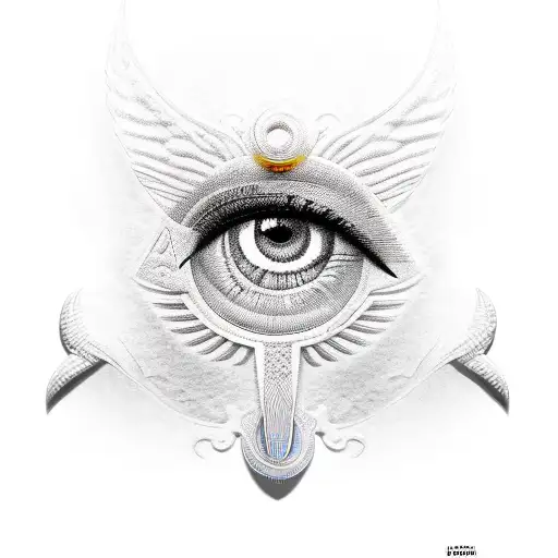 Eye Of Horus With Egyptian Sites