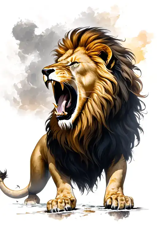 Lion Roaring