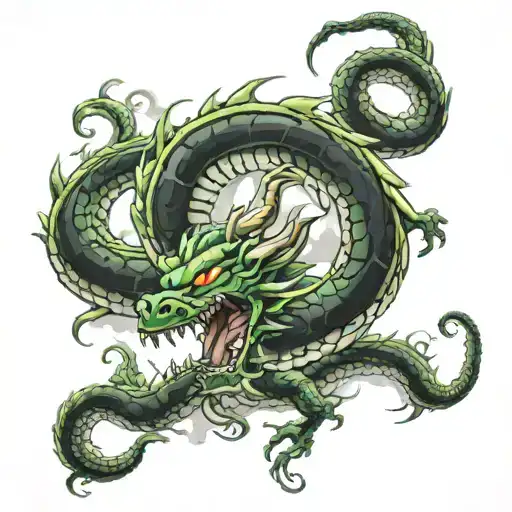 Shenlong Dragon Ball Z Clouds