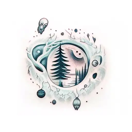 Ghost I'm The Forest Night Sky