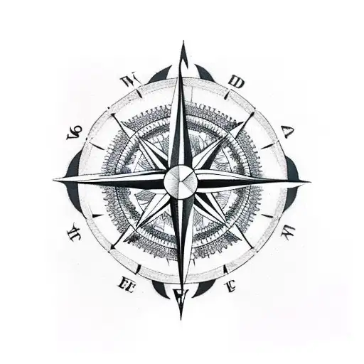 Compass With Indian Arrow
