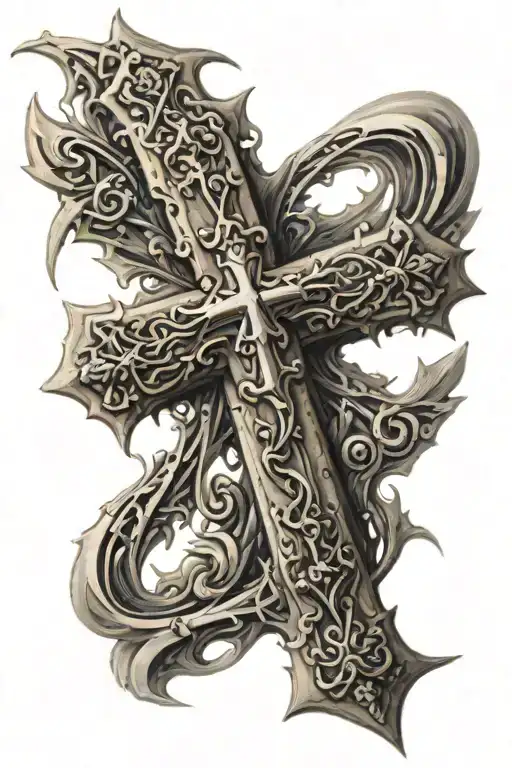 Cross Made From Jesus Christ Name