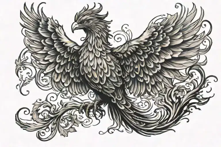Phoenix Rising From Ashes