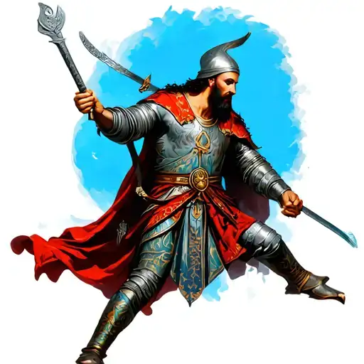 Orthodox Warrior Battling