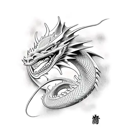 Dragon Surrounding Japanese Hom
