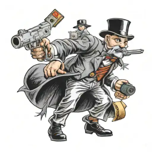 Original Monopoly Guy Pointing A Gun Straight At You