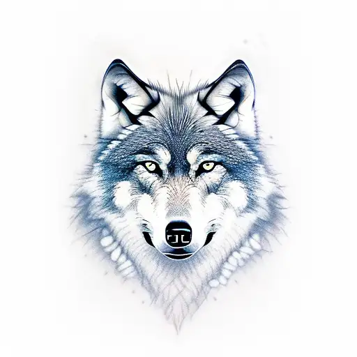 Wolf And Black Roses