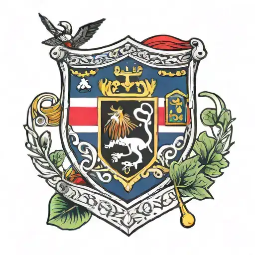 Swaziland Flag Shield With Irish Symbol