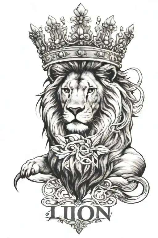 Lion Date Crown With Year Of Birth