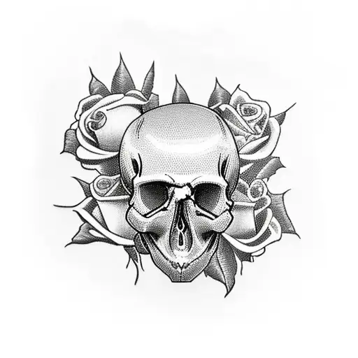 Skull And Roses