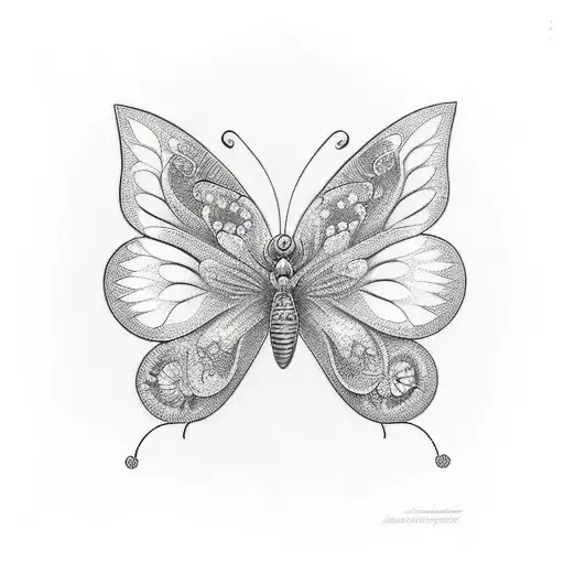 Butterflies And Lotus Flowers