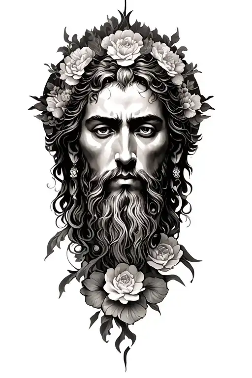 Japanese Style Christian Tattoo Design