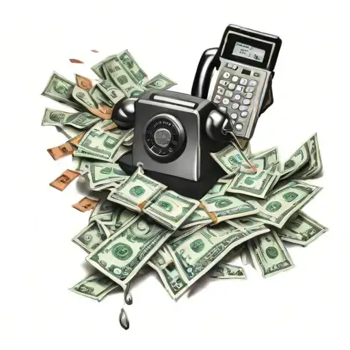 Phone With Money Raining