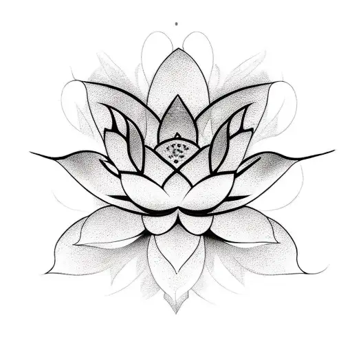 Lotus Flower On The Back