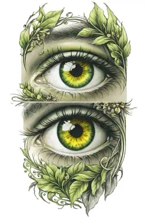 Make Eyes Yellowish Green Color