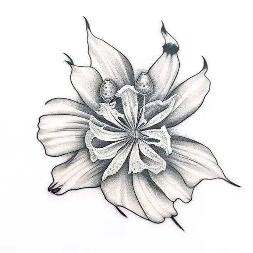 Raven With A Spider Lily