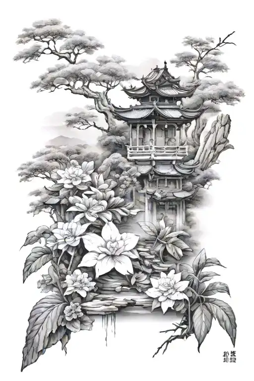 Asian Garden Surrounded