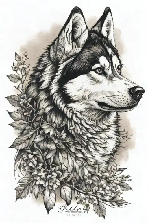 Husky In Nature Inspired
