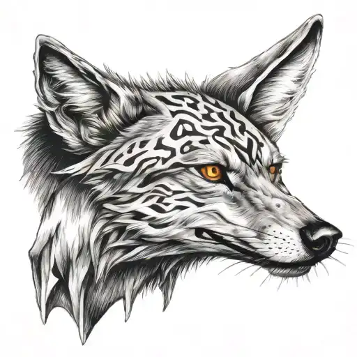 Trident With Wolf Eyes Looking Forward