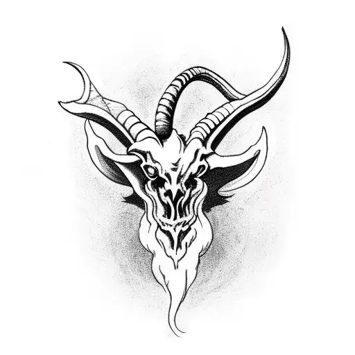 Baphomet Goat Skull Satan