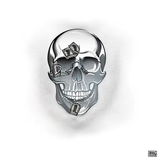 Skull With Money
