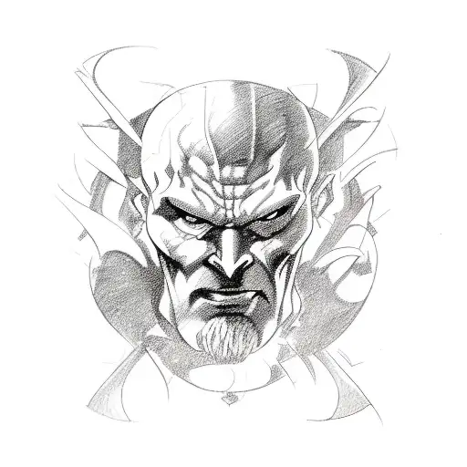 A Sketch-style Collage Of Various Super Villains Plotting Their Next Evil Scheme