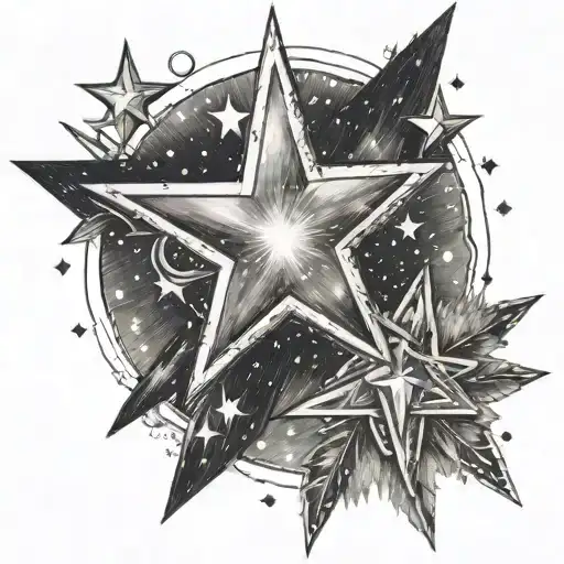 Star At Night Sky