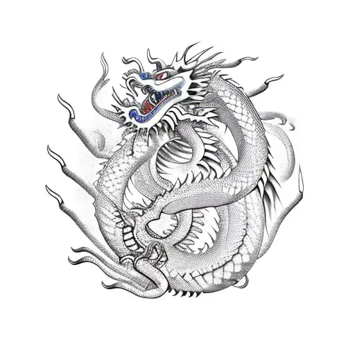 Chinese Dragon With Large Crab Claws