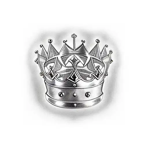 King's Crown With Sword