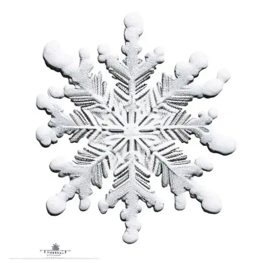 Quote With Baby Footprints And 2 Snowflakes