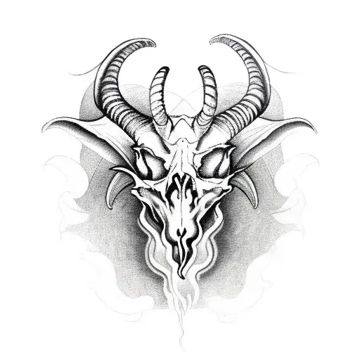 Baphomet Goat Skull