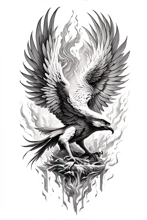 Phoenix Rising From The Ashes