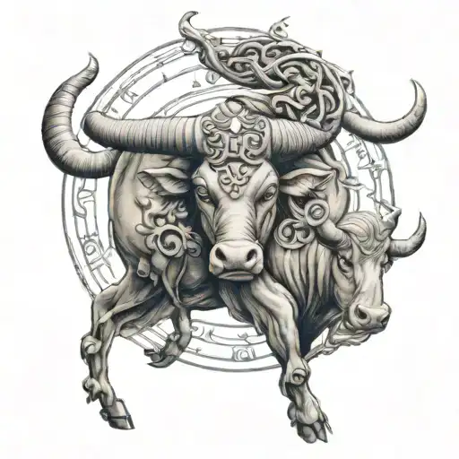 Taurus And Cancer Zodiac Sign Intertwined