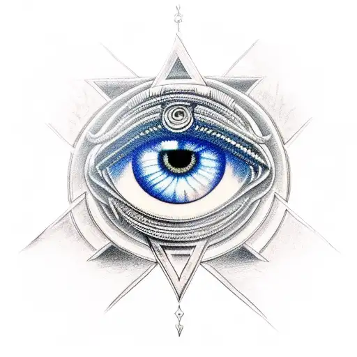 Eye Of Horus And Ankh