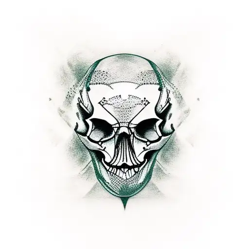 Forest Skull And Dog